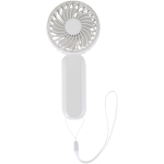 Ventilador portátil recargable de 3 velocidades con USB-C color blanco segunda vista frontal