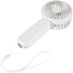 Ventilador portátil recargable de 3 velocidades con USB-C color blanco