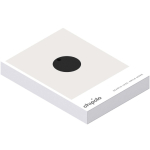 Localizador BT resistente al agua con alarma sonora Chipolo color negro segunda vista con caja