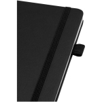 Cuaderno de tapa dura de piel sintética A5 hojas a rayas JournalBooks color negro vista detalle 1