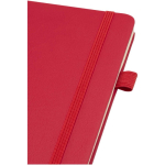 Cuaderno de tapa dura de piel sintética A5 hojas a rayas JournalBooks color rojo vista detalle 1
