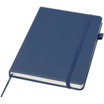 Cuaderno de tapa dura de piel sintética A5 hojas a rayas JournalBooks color azul marino