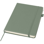 Cuaderno de tapa dura de piel sintética A5 hojas a rayas JournalBooks color verde jaspeado