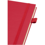 Cuaderno de tapa dura piel sintética espiral A5 hojas a rayas JournalBooks color rojo vista detalle 1