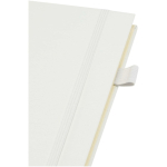 Cuaderno de tapa dura piel sintética espiral A5 hojas a rayas JournalBooks color blanco vista detalle 1