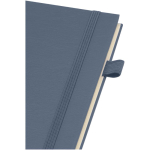 Cuaderno de tapa dura piel sintética espiral A5 hojas a rayas JournalBooks color azul marino vista detalle 1