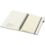 Cuaderno de tapa dura piel sintética espiral A5 hojas a rayas JournalBooks color azul marino tercera vista
