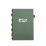 Cuaderno de tapa dura piel sintética espiral A5 hojas a rayas JournalBooks vista principal