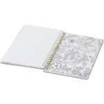 Set de cuaderno y rotuladores con bolsillo transparente B6 color natural segunda vista