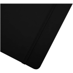 Cuaderno tapa dura con cierre elástico y piel sintética A4 hojas a rayas color negro vista detalle 1