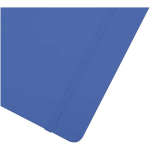 Cuaderno tapa dura con cierre elástico y piel sintética A4 hojas a rayas color azul real vista detalle 1