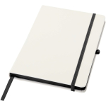 Cuaderno de tapa dura con cierre elástico y tacto suave A5 hojas a rayas color negro