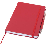 Set de cuaderno A5 de tapa dura y bolígrafo de tinta azul color rojo