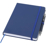 Set de cuaderno A5 de tapa dura y bolígrafo de tinta azul color azul marino