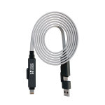 Cable de carga con recogida magnética con doble entrada 60W vista principal
