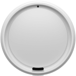 Vaso reutilizable de plástico reciclado una pared 350ml color blanco segunda vista
