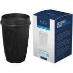 Vaso de una pared con tapa 360° y reborde aislante 350ml color negro cuarta vista