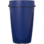 Vaso de una pared con tapa 360° y reborde aislante 350ml color azul segunda vista lateral