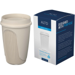 Vaso de una pared con tapa 360° y reborde aislante 350ml color arena cuarta vista