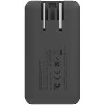 Cargador de viaje rápido con puertos USB-C y USB-A 65W Xtorm color negro segunda vista trasera