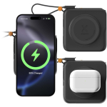 Cargador de viaje 3 en 1 con carga inalámbrica 10.000 mAh Xtorm color negro segunda vista