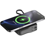 Cargador de viaje 3 en 1 con carga inalámbrica 10.000 mAh Xtorm color negro tercera vista