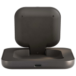 Cargador magnético Qi2 para mesilla con cable USB-C 15W Zens color negro segunda vista trasera