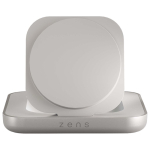 Cargador magnético Qi2 para mesilla con cable USB-C 15W Zens color blanco