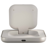 Cargador magnético Qi2 para mesilla con cable USB-C 15W Zens color blanco segunda vista trasera