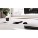 Cargador magnético de escritorio con USB-C y potencia de 15W Zens color negro imagen de estilo de vida