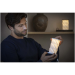 Lámpara de mesa plegable para escritorio con luz ambiental color negro imagen de estilo de vida