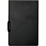 Tarjetero magnético con protección RFID y materiales reciclados color negro segunda vista frontal