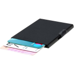 Tarjetero magnético con protección RFID y materiales reciclados color negro