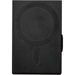 Tarjetero magnético con protección RFID y materiales reciclados color negro segunda vista trasera