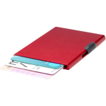 Tarjetero magnético con protección RFID y materiales reciclados color rojo
