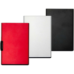 Tarjetero magnético con protección RFID y materiales reciclados color plateado segunda vista varios colores