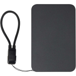 Power bank personalizable con fijación magnética y cordón 5.000 mAh color negro segunda vista frontal