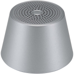 Altavoz magnético compacto con acabado en aluminio y potencia 3W color plateado