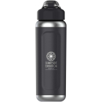 Botella de agua aislada al vacío de doble pared 710ml Stanley color negro vista impresa logo 2