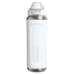 Botella de agua aislada al vacío de doble pared 710ml Stanley color blanco segunda vista frontal