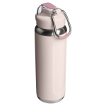 Botella de agua aislada al vacío de doble pared 710ml Stanley color rosa tercera vista trasera
