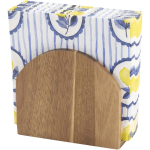 Servilletero de madera de acacia natural ideal para mesa color madera