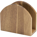 Servilletero de madera de acacia natural ideal para mesa color madera segunda vista
