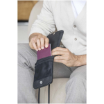 Bolsa organizadora accesorios resistente al agua con RFID color negro imagen de estilo de vida 2