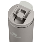 Vaso térmico doble pared hermético con tapa fliptop 350ml Stanley color gris vista detalle 1