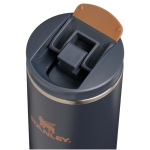 Vaso térmico doble pared hermético con tapa fliptop 350ml Stanley color azul grisáceo vista detalle 1