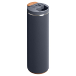 Vaso térmico doble pared con tapa hermética 470ml Stanley color azul grisáceo segunda vista trasera