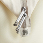 Bolsa nevera mini con cremallera resistente para 10 latas Stanley color beige vista detalle 2