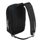 Bolsa bandolera urbana con bolsillos y correa acolchada 9L color negro segunda vista trasera