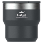 Taza apilable térmica doble pared acero inoxidable 295ml Stanley color negro vista impresa logo 2